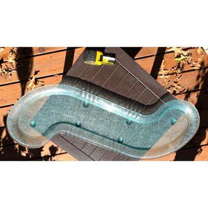 XL Sushi Serving Platter (Holds Ice) S-Shape Polycarbonate GET HI-2036 Banquet